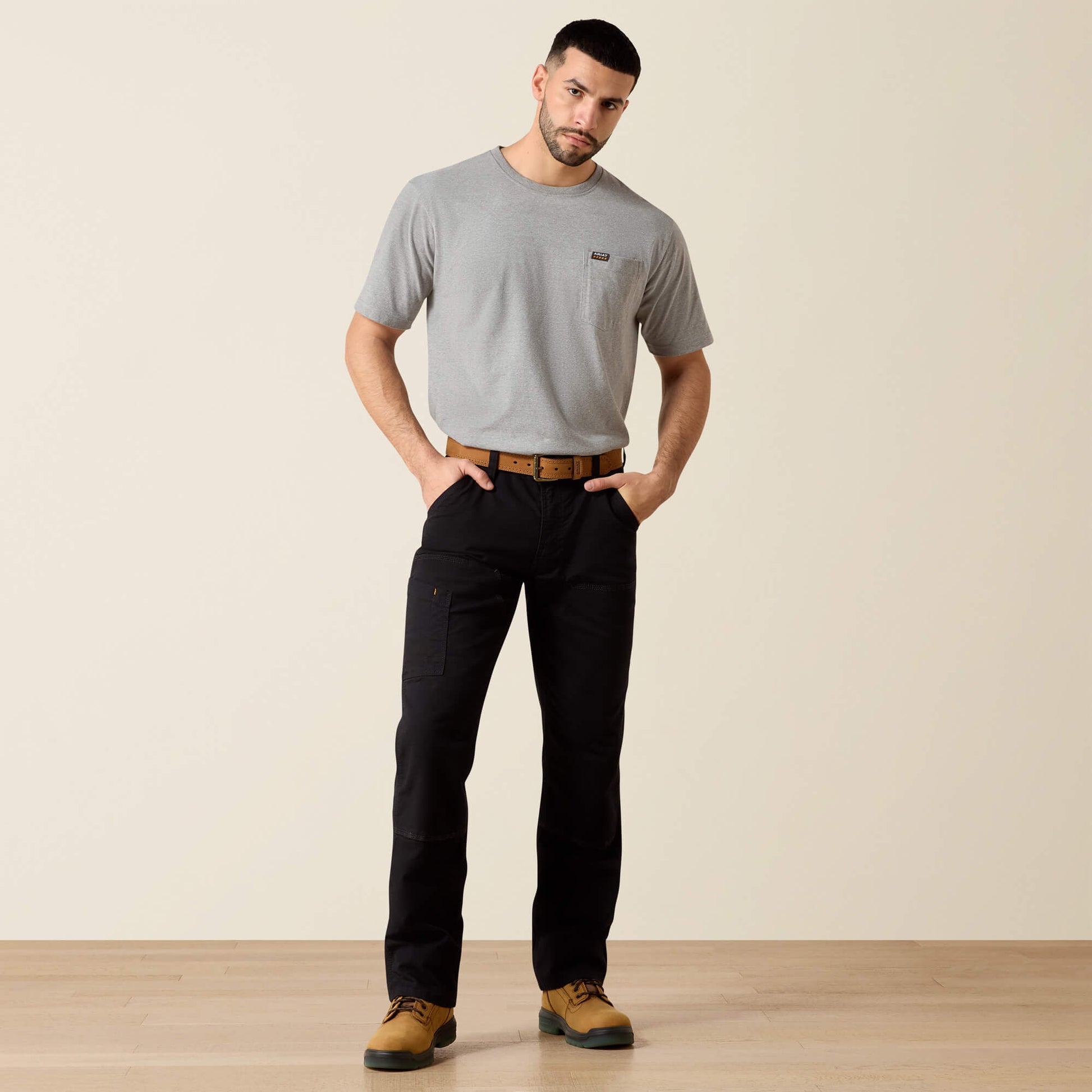 Ariat Rebar M4 Low Rise DuraStretch Made Tough Double Front Stackable Straight Leg Pant