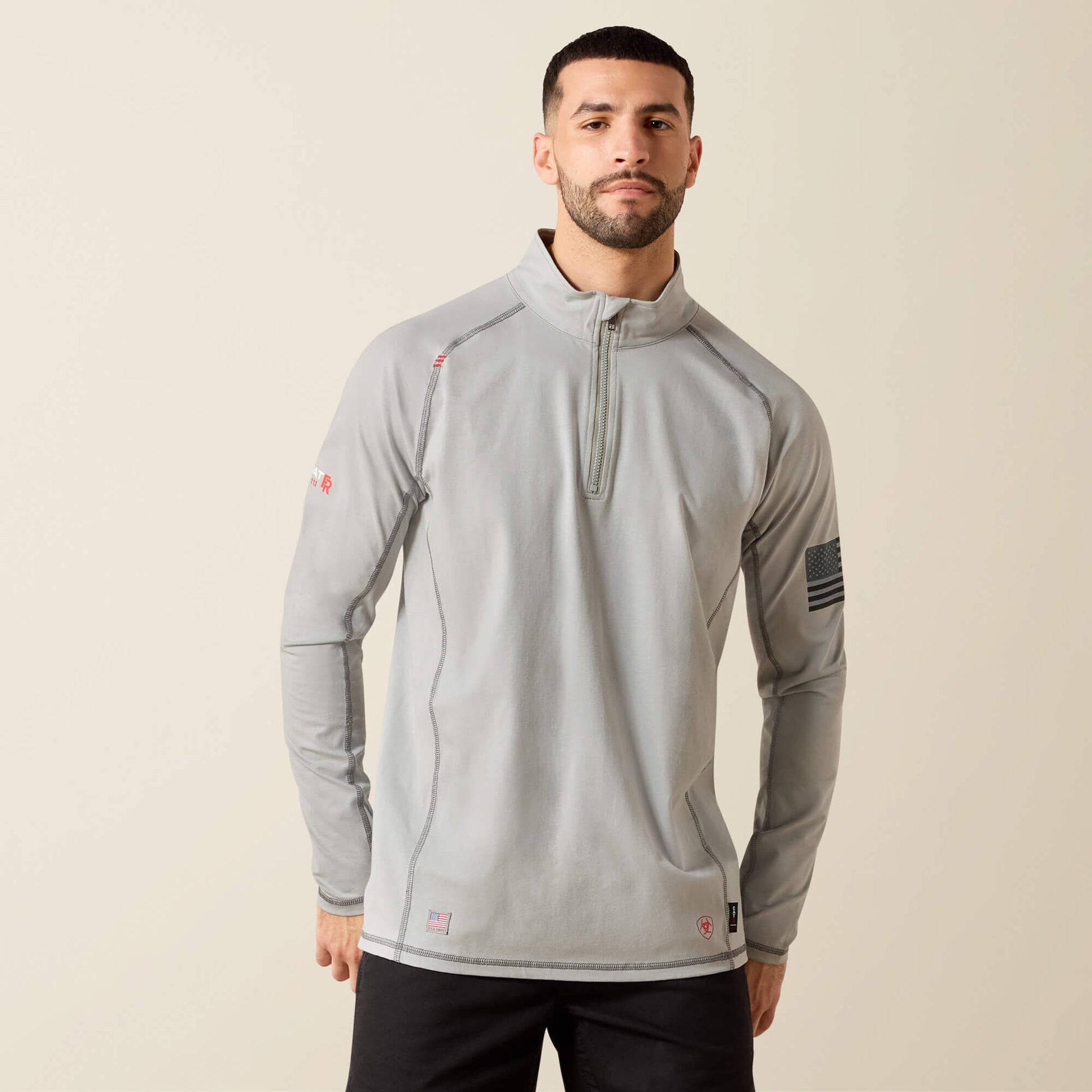 Ariat FR Combat Stretch Patriot 1/4 Zip Work Shirt