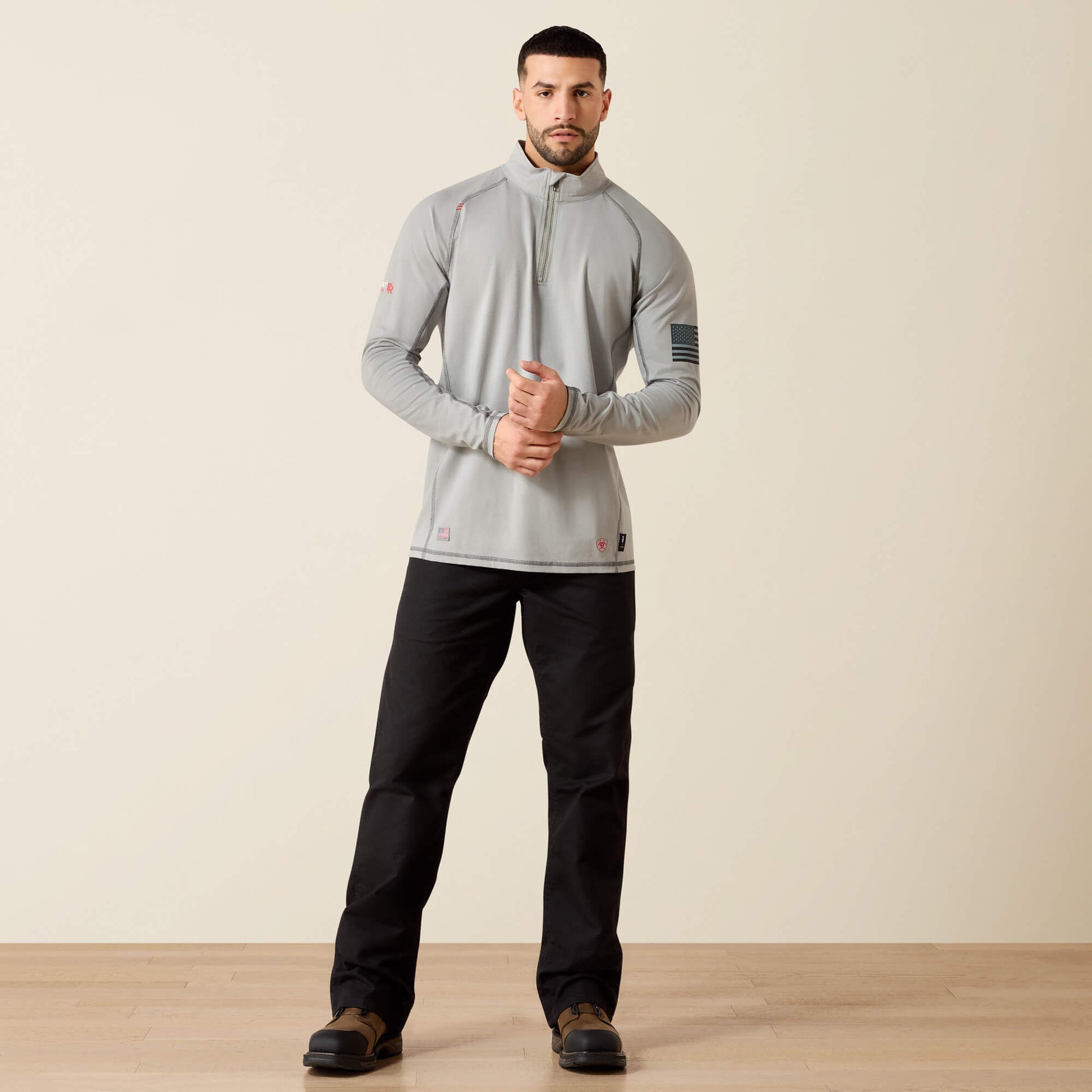 Ariat FR Combat Stretch Patriot 1/4 Zip Work Shirt