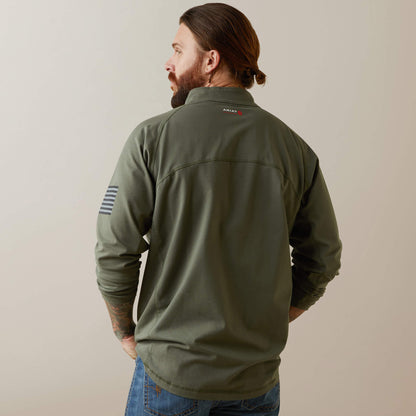 Ariat FR Combat Stretch Patriot 1/4 Zip Work Shirt