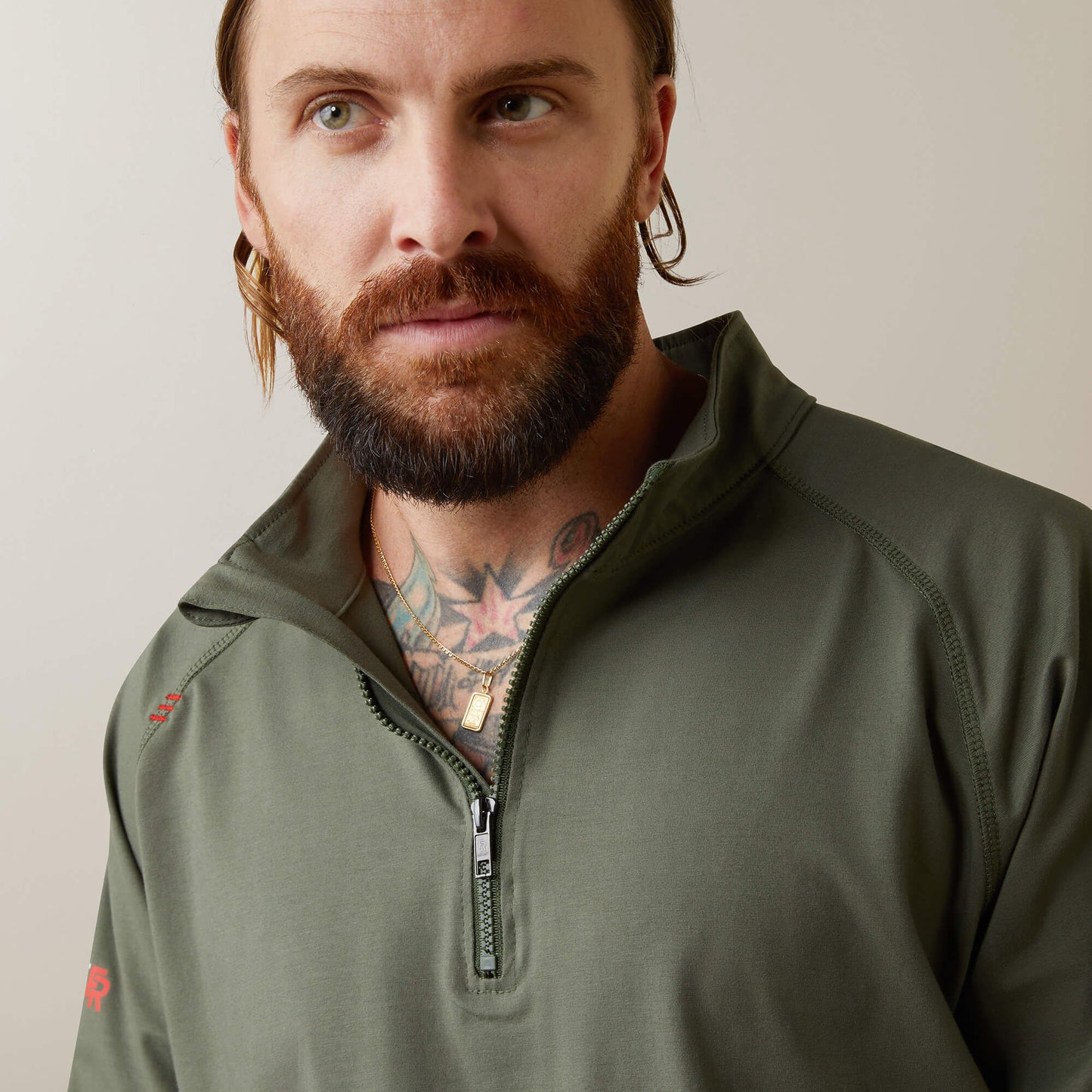 Ariat FR Combat Stretch Patriot 1/4 Zip Work Shirt