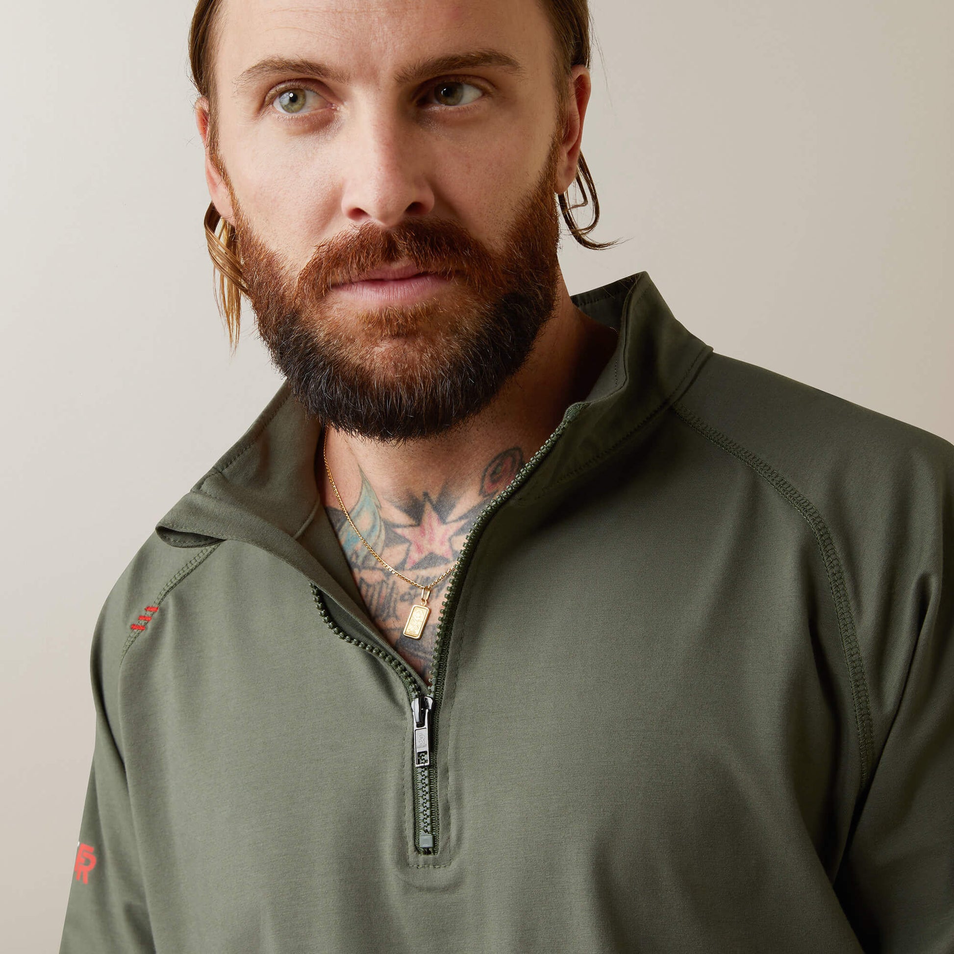Ariat FR Combat Stretch Patriot 1/4 Zip Work Shirt