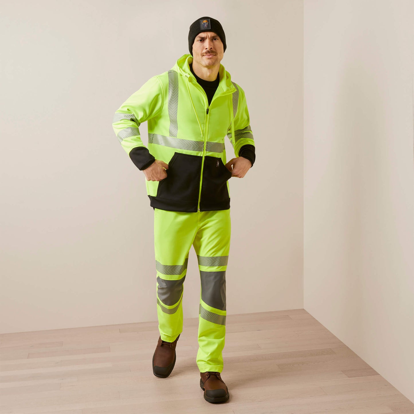 Ariat Rebar WorkTek Hi-Vis Full Zip Hoodie