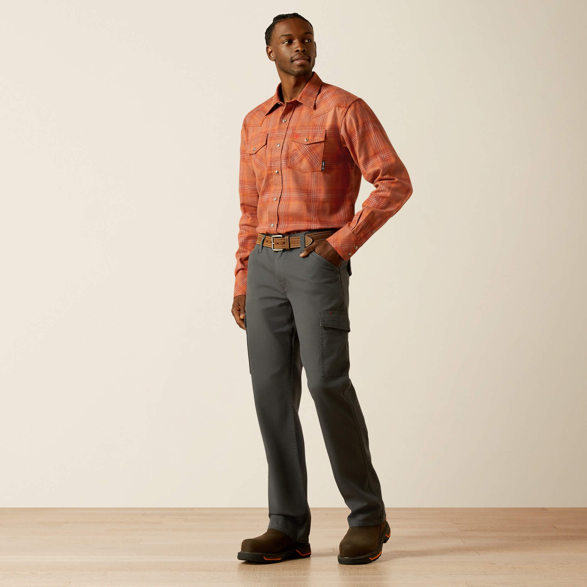 Ariat FR Wayne Retro Fit Snap Work Shirt