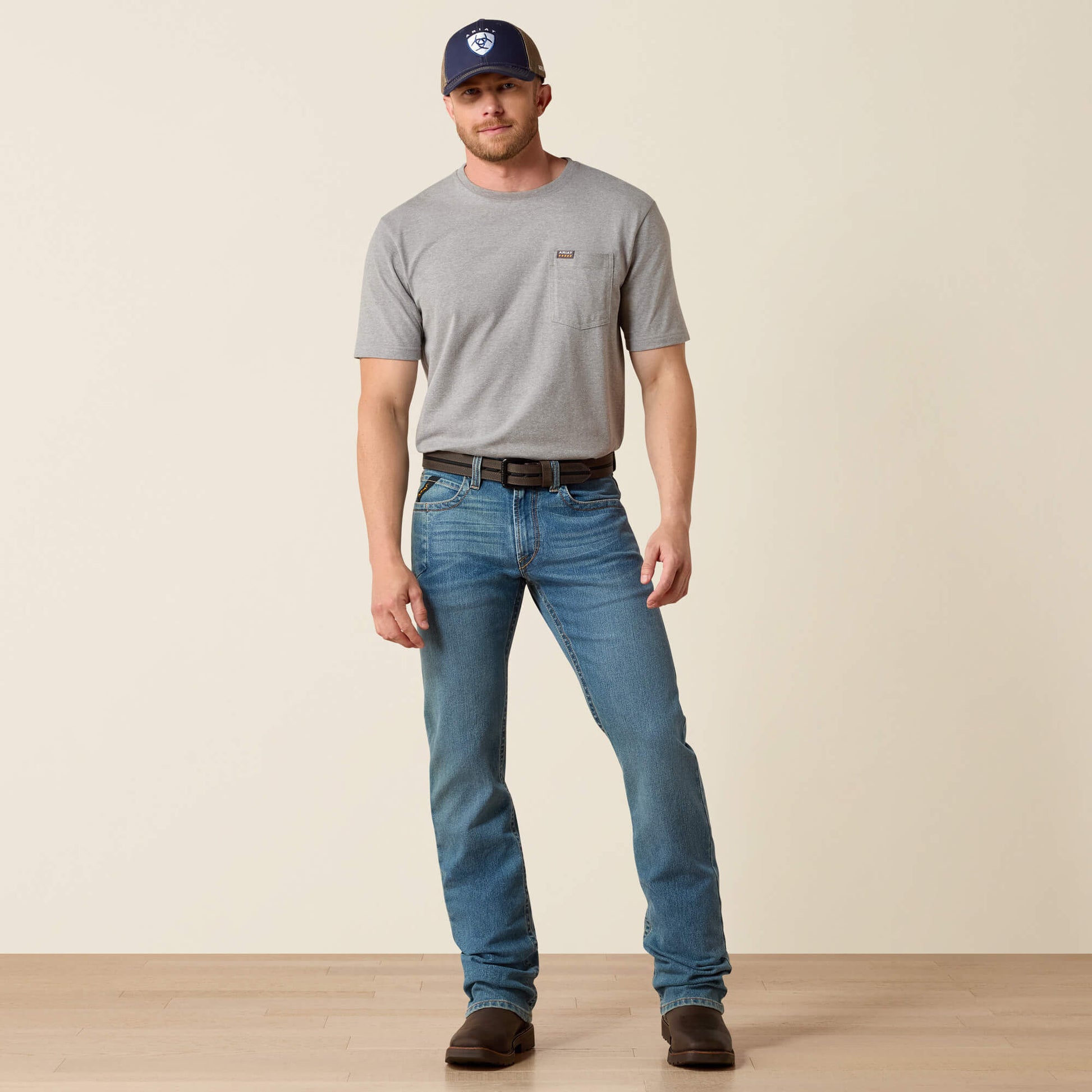 Ariat Rebar M4 Low Rise DuraStretch Edge Boot Cut Jean