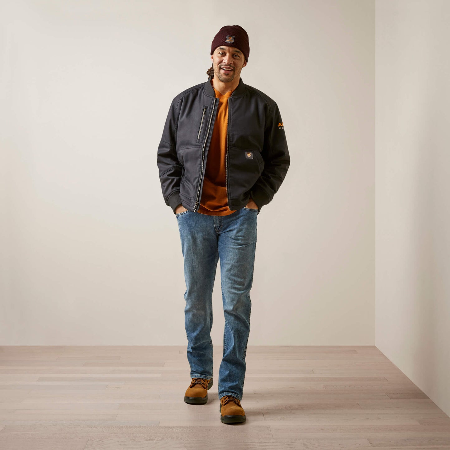 Ariat Rebar Stretch Canvas Bomber Jacket