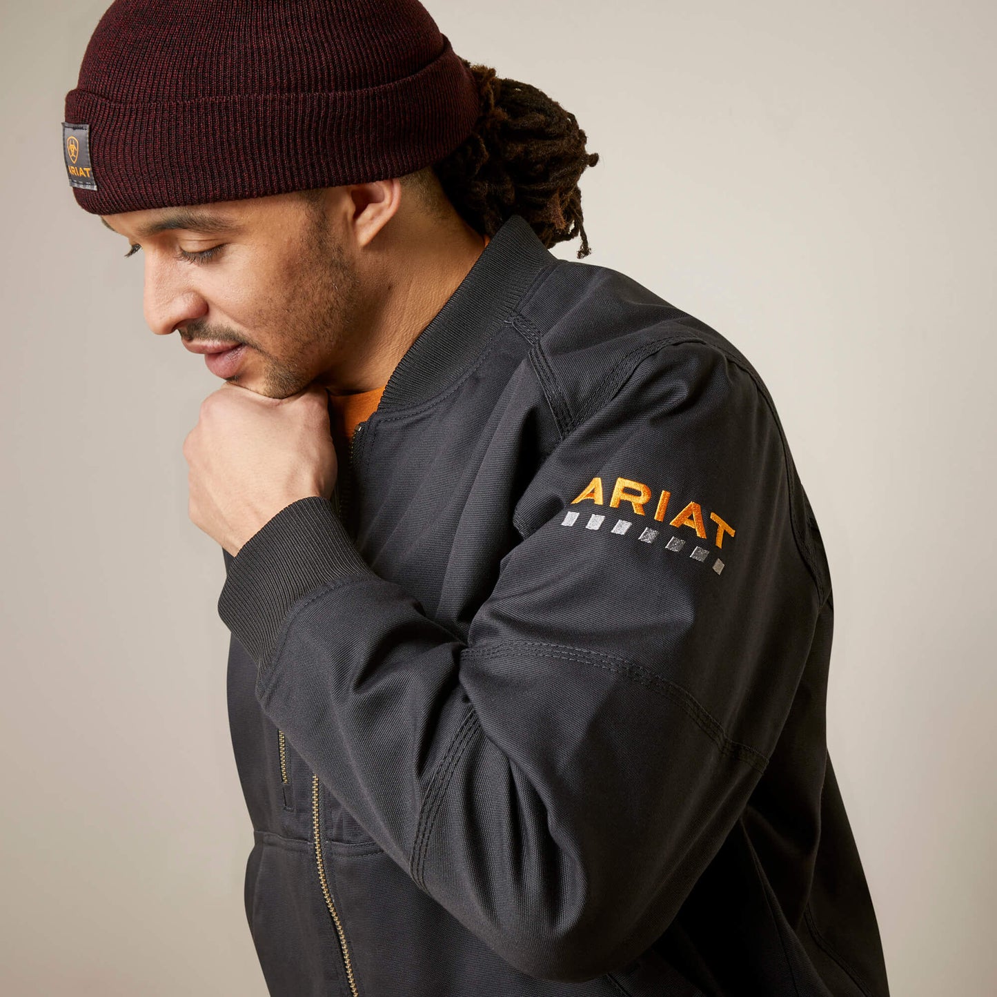 Ariat Rebar Stretch Canvas Bomber Jacket