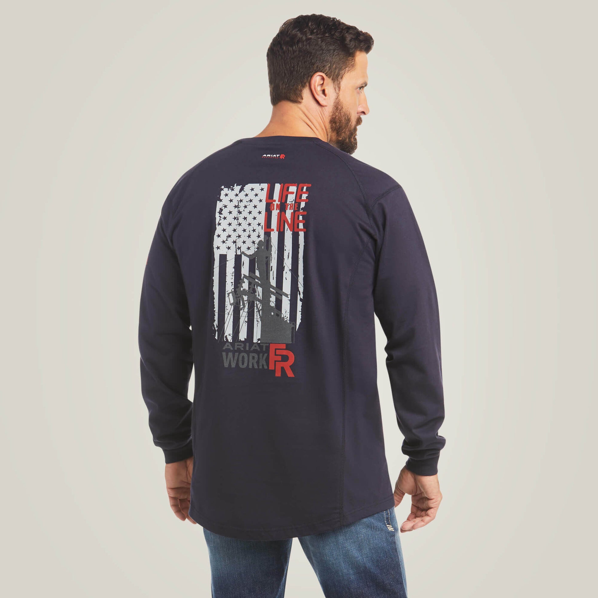 Ariat FR Air Life on the Line Graphic Top
