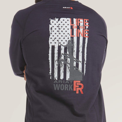 Ariat FR Air Life on the Line Graphic Top