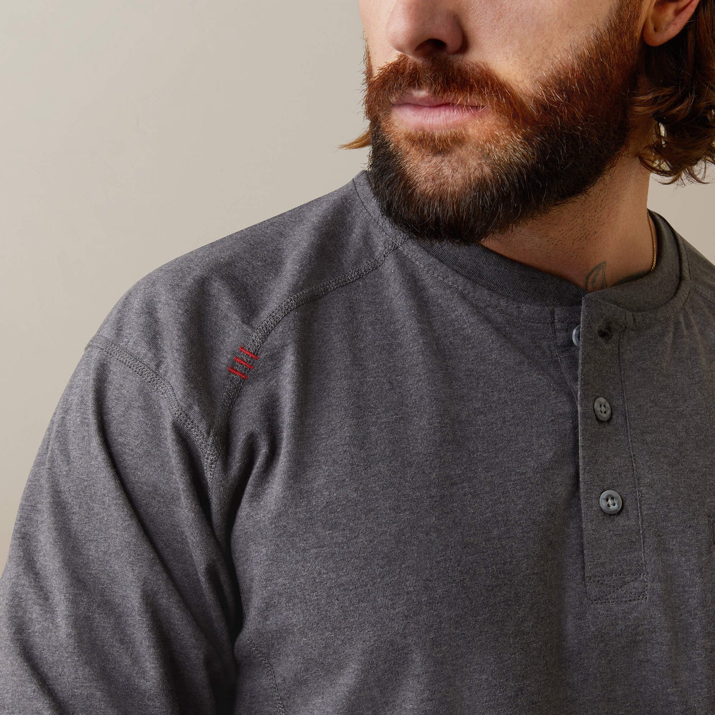 Ariat FR Air Refinery Row Graphic Henley Top
