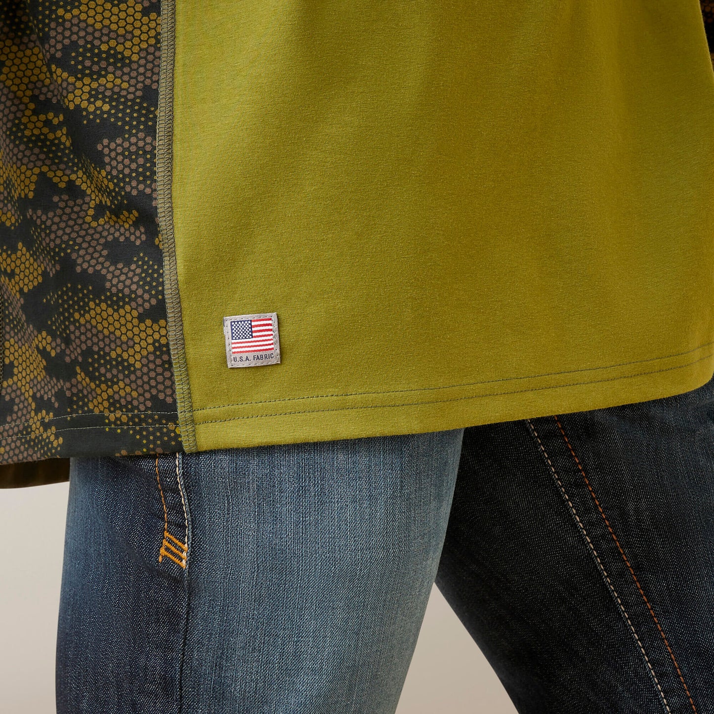 Ariat FR AC Stretch Camo Baseball T-Shirt