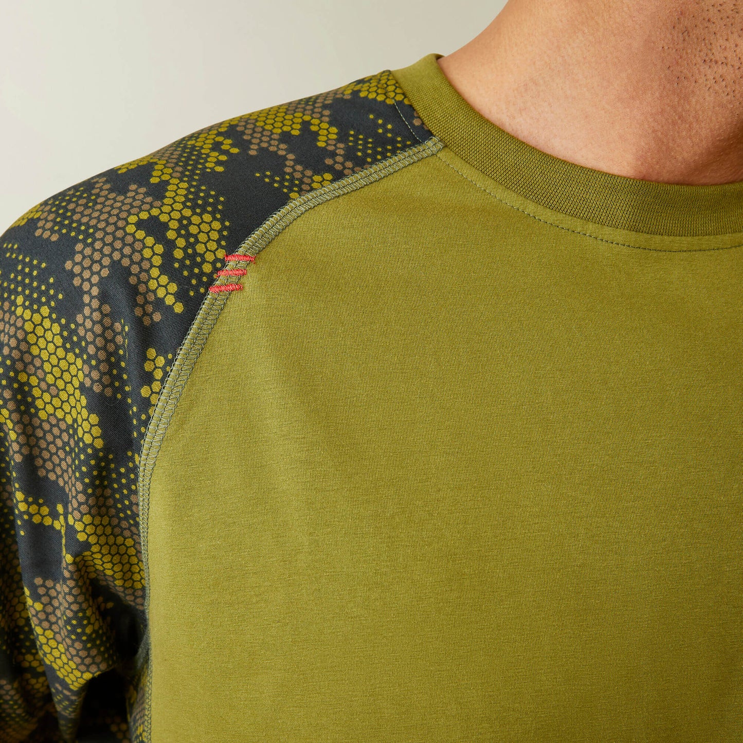 Ariat FR AC Stretch Camo Baseball T-Shirt