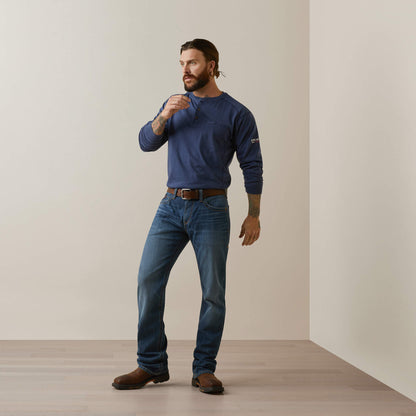 Ariat FR Air Refinery Row Graphic Henley Top