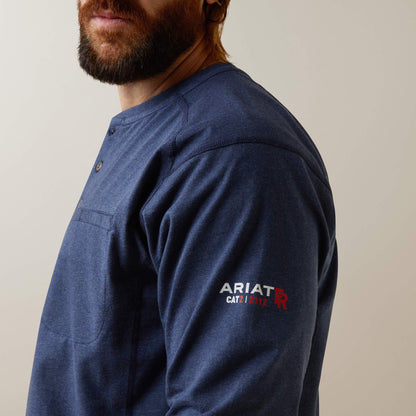 Ariat FR Air Refinery Row Graphic Henley Top