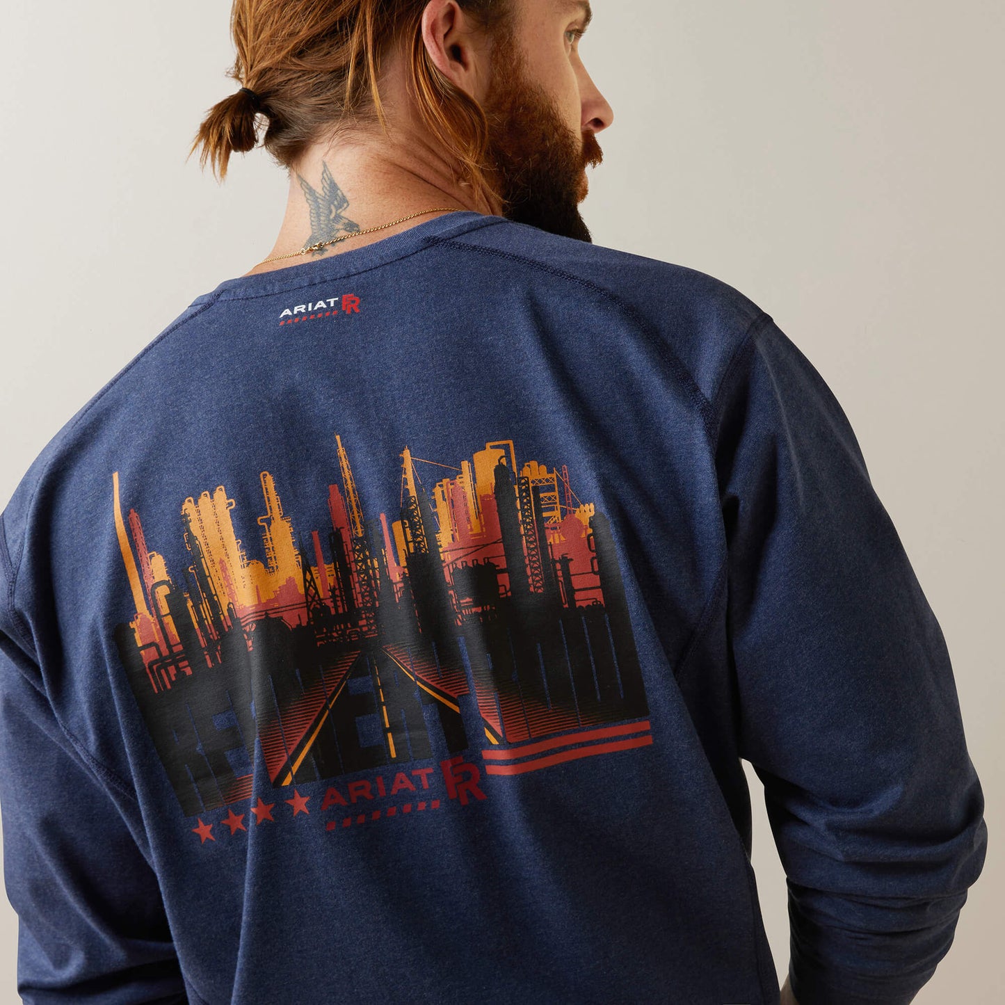 Ariat FR Air Refinery Row Graphic Henley Top