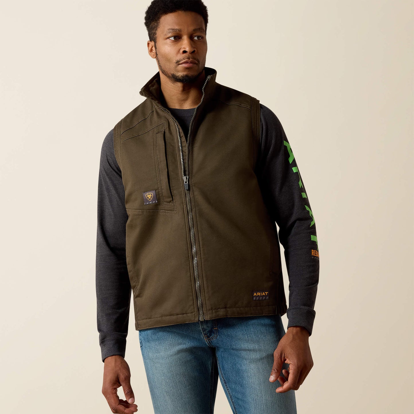 Ariat Rebar Washed DuraCanvas Insulated Vest