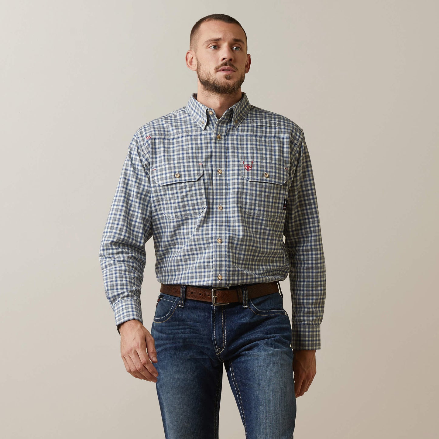 Ariat FR Plaid Featherlight Work Shirt