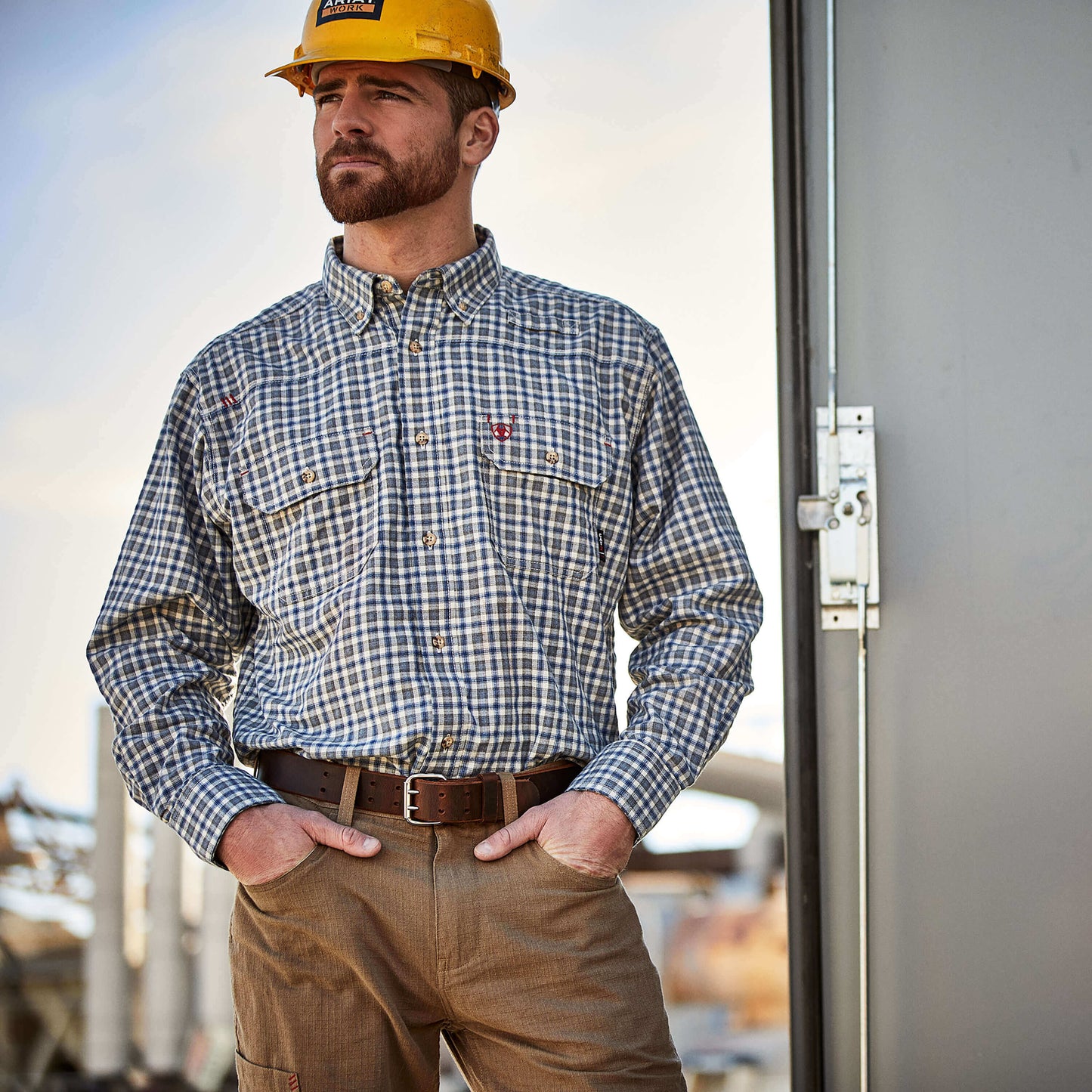 Ariat FR Plaid Featherlight Work Shirt