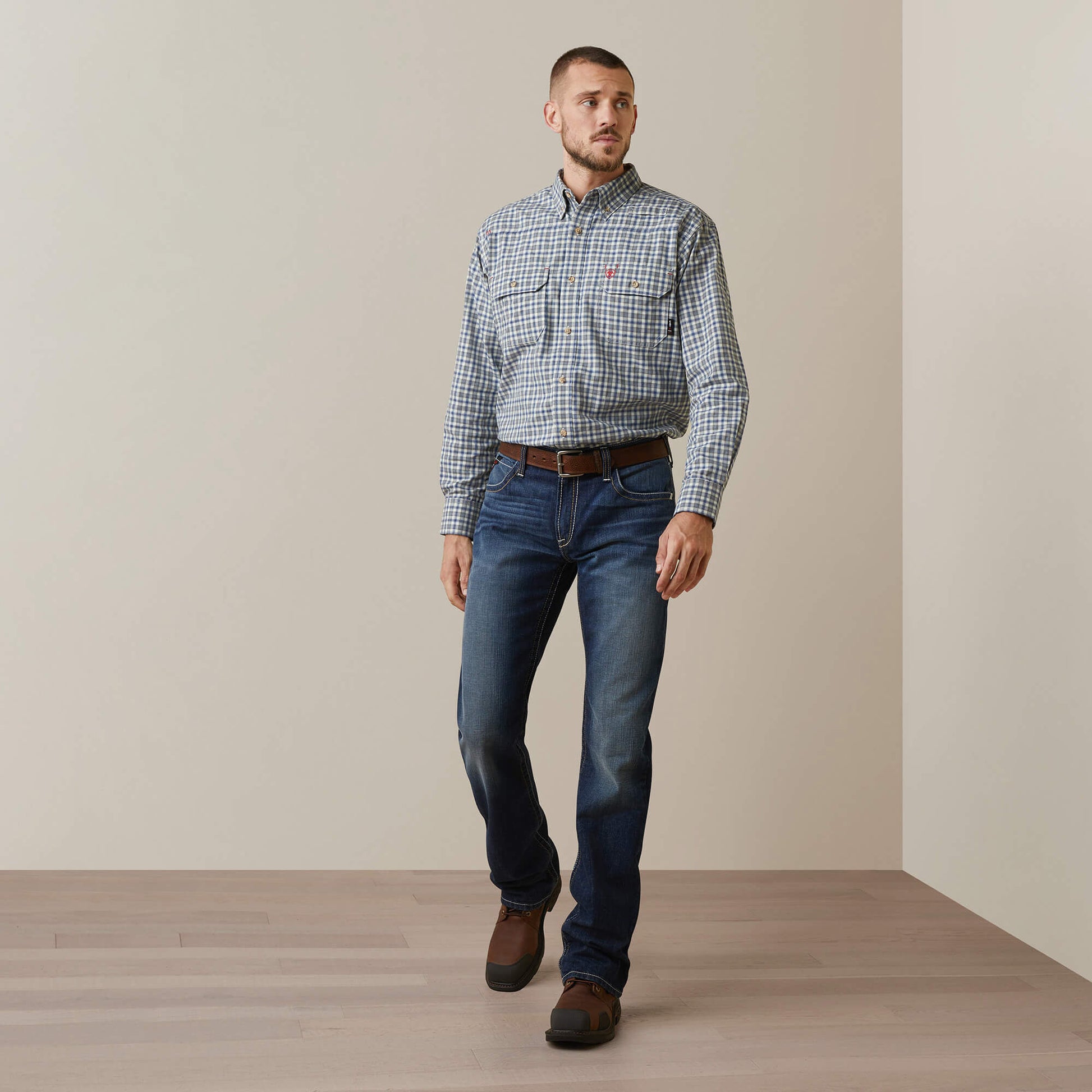 Ariat FR Plaid Featherlight Work Shirt