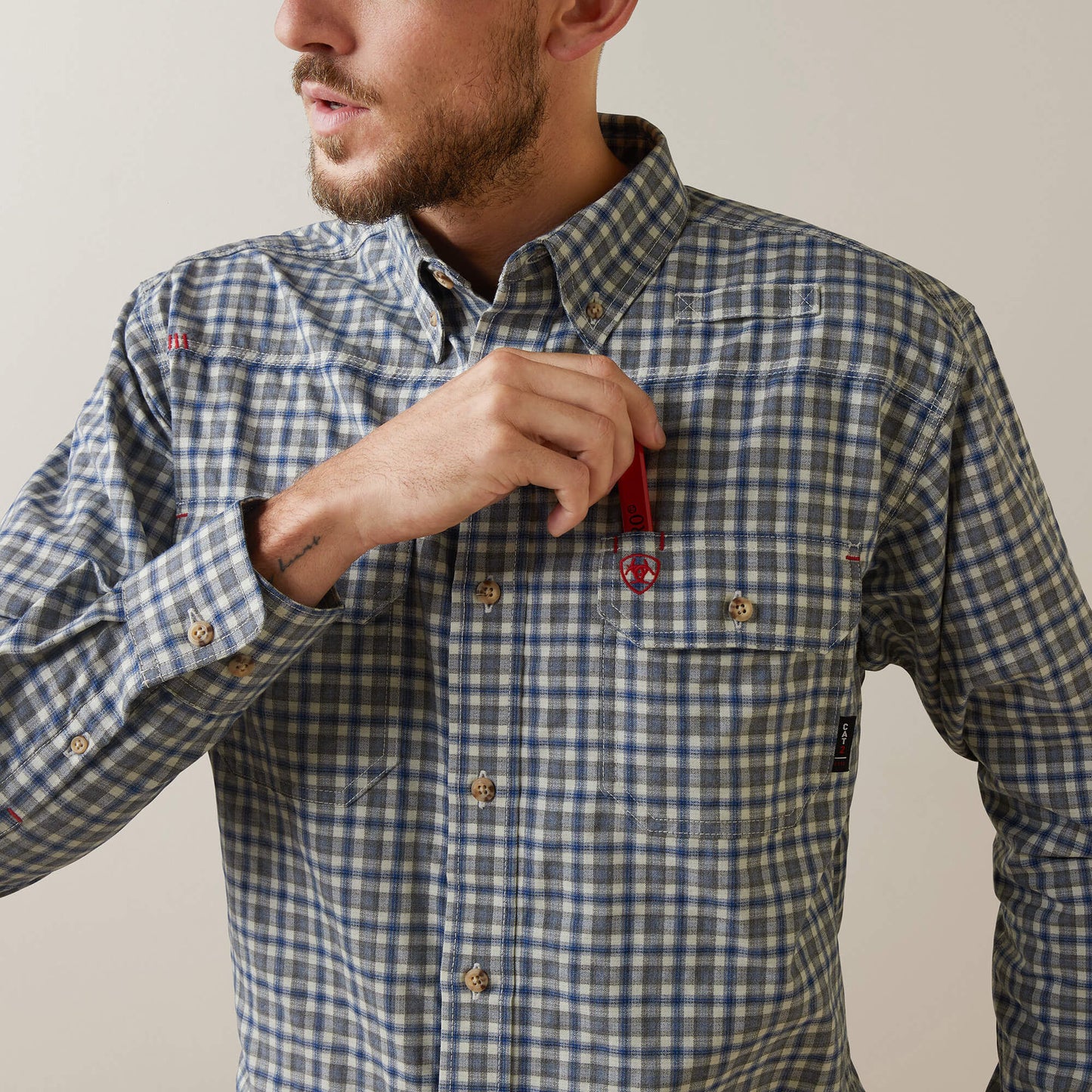 Ariat FR Plaid Featherlight Work Shirt