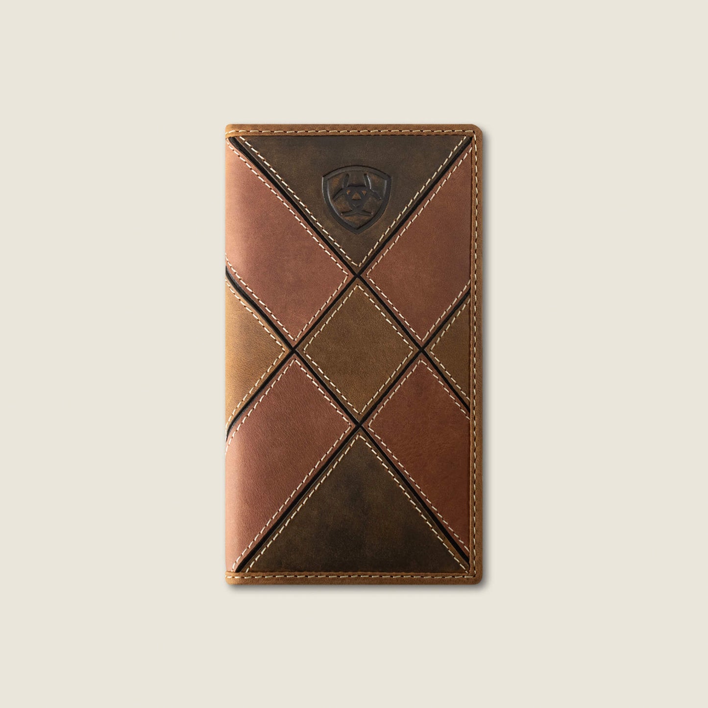 Ariat Patchwork Embroidered Logo Rodeo Wallet