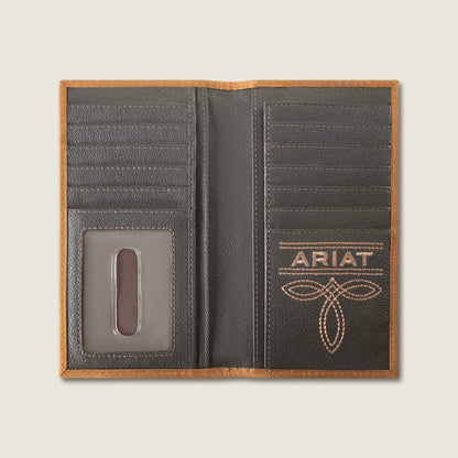 Ariat Patchwork Embroidered Logo Rodeo Wallet