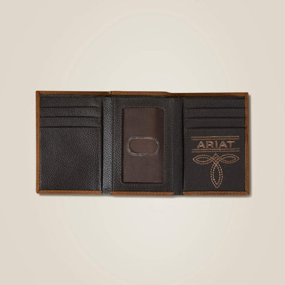 Ariat Flag Shield Trifold Wallet