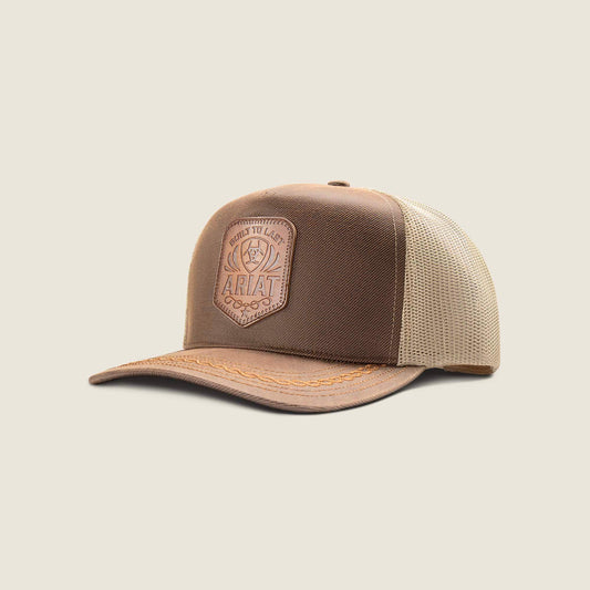 Ariat Oilskin Faux Leather Patch Cap