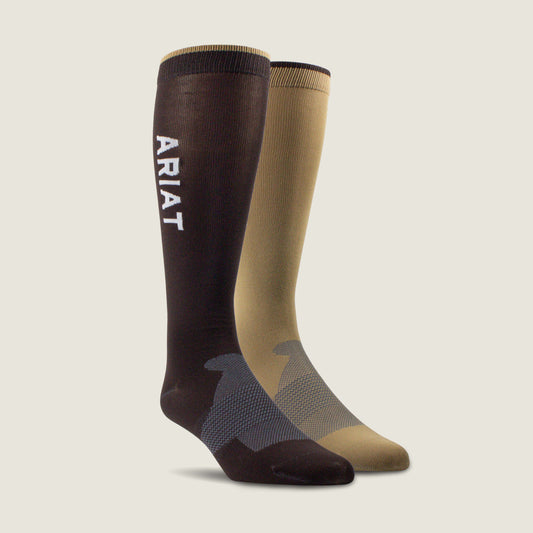 Ariat AriatTEK Essential Performance Sock 2 Pair Multi Color Pack