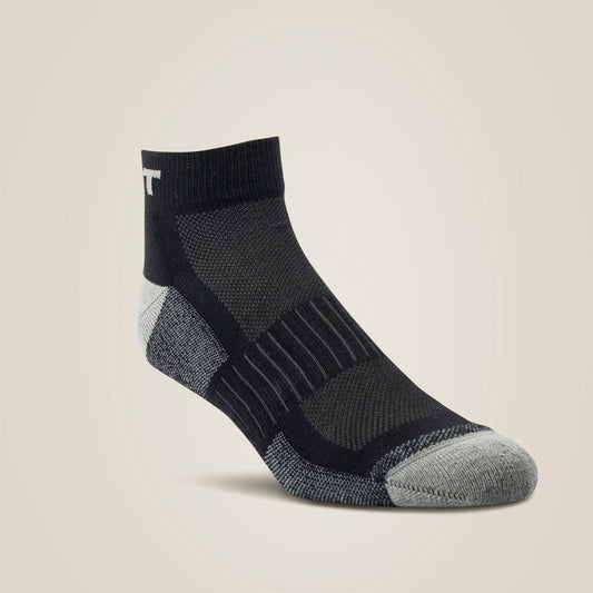 Ariat High Performance Quarter Crew Tek Work Sock 3 Pair Pack