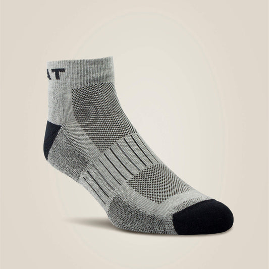 Ariat High Performance Quarter Crew Tek Work Sock 3 Pair Pack