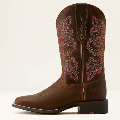 Ariat Round Up StretchFit Wide Square Toe Western Boot