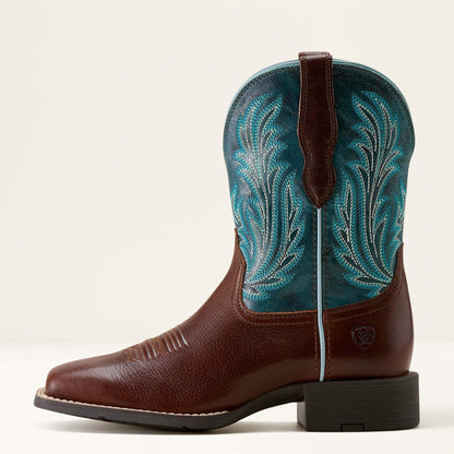 Ariat Round Up Filly Wide Square Toe Western Boot