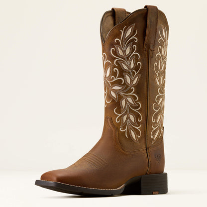 Ariat Round Up Holly Wide Square Toe Western Boot