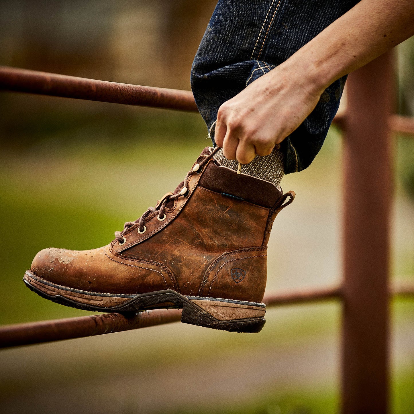 Ariat Anthem Round Toe Lacer Waterproof Boot