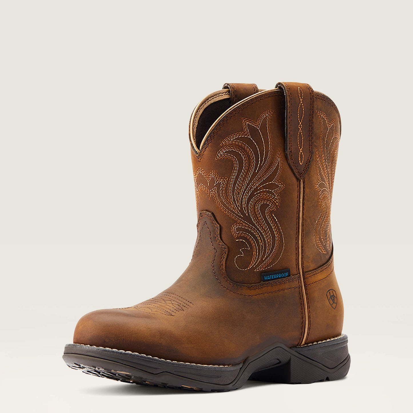 Ariat Anthem Round Toe Shortie Waterproof Western Boot