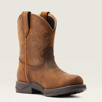 Ariat Anthem Round Toe Shortie Waterproof Western Boot