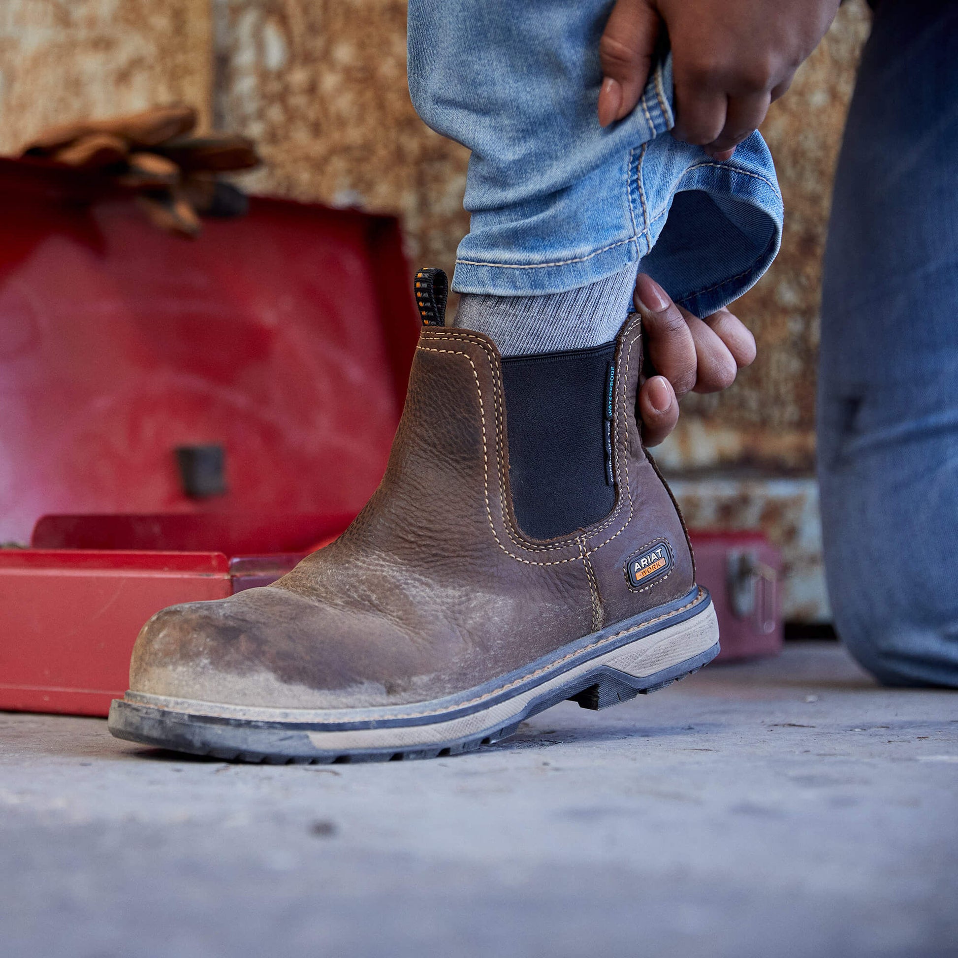 Ariat Riveter Chelsea CSA Waterproof Composite Toe Work Boot