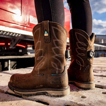 Ariat Riveter Pull-On BOA CSA Waterproof Composite Toe Work Boot