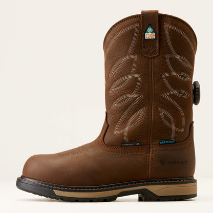 Ariat Riveter Pull-On BOA CSA Waterproof Composite Toe Work Boot