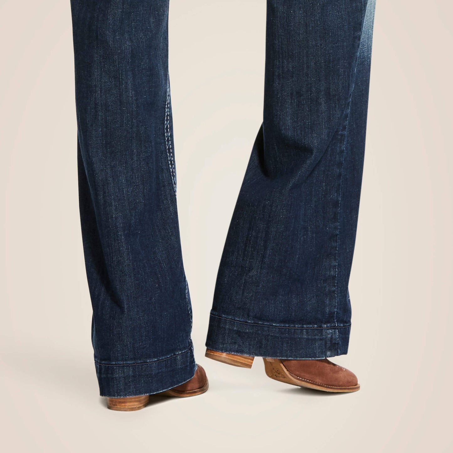 Ariat Trouser Mid Rise Stretch Entwined Wide Leg Jean