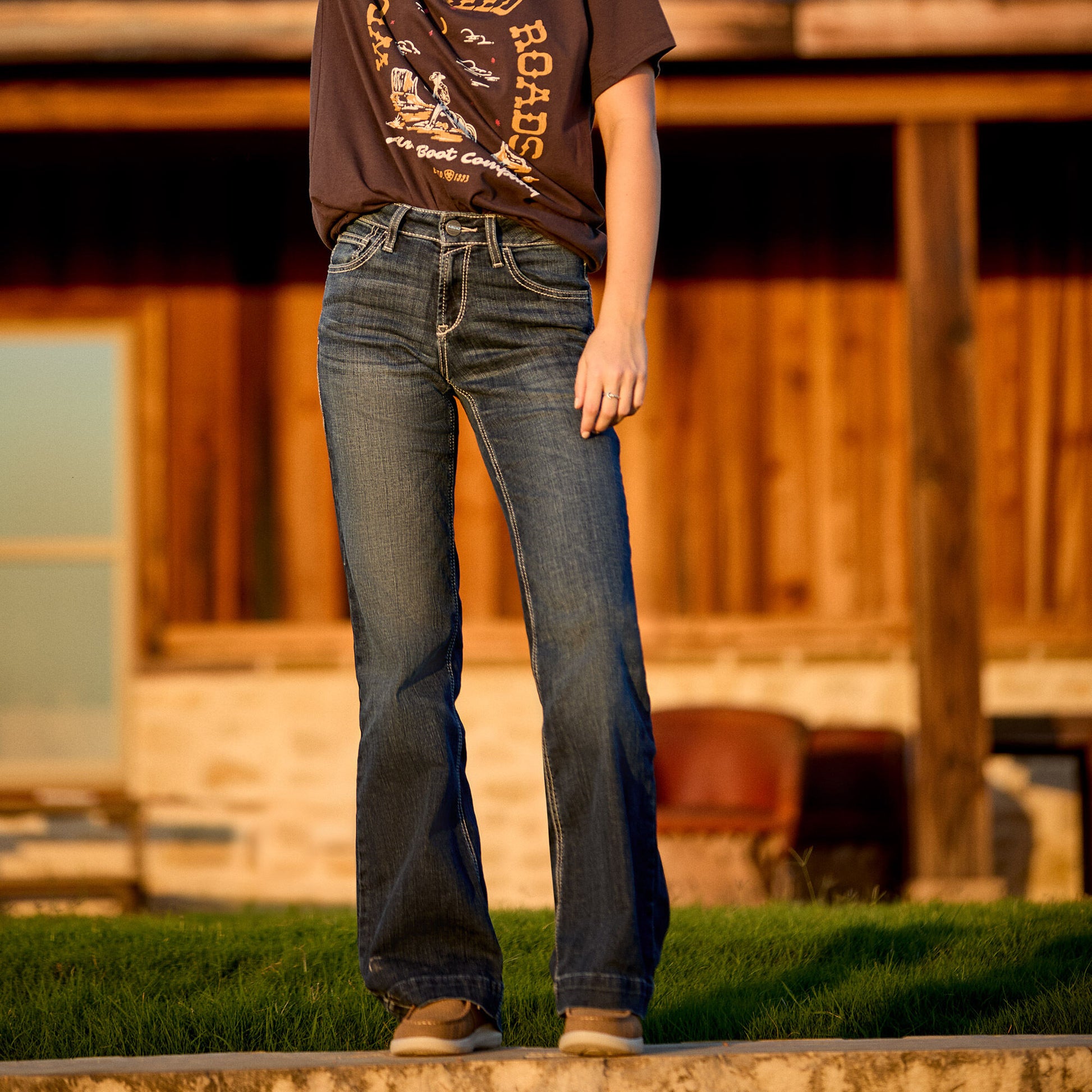 Ariat Trouser Perfect Rise Aisha Wide Leg Jean
