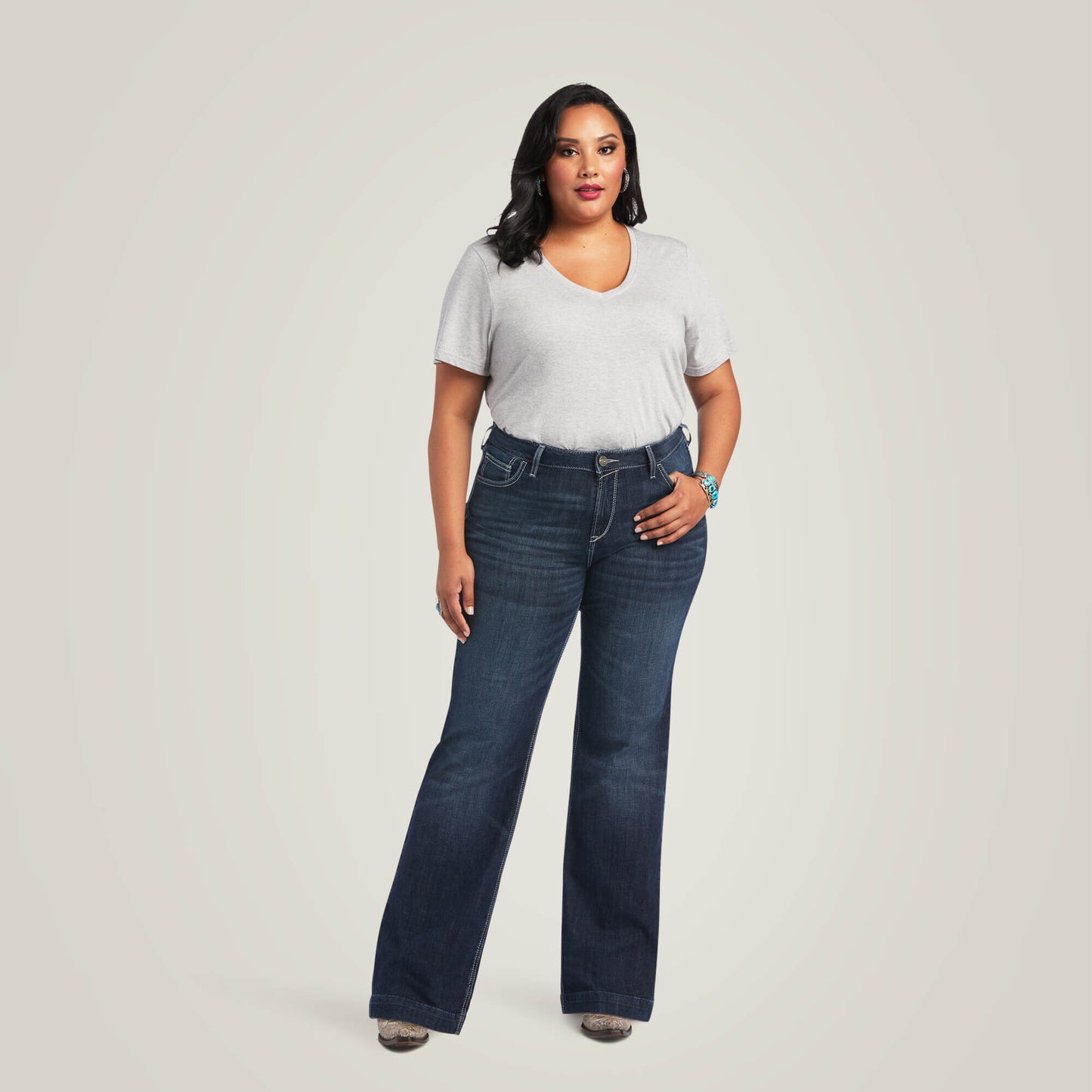 Ariat Trouser Perfect Rise Aisha Wide Leg Jean