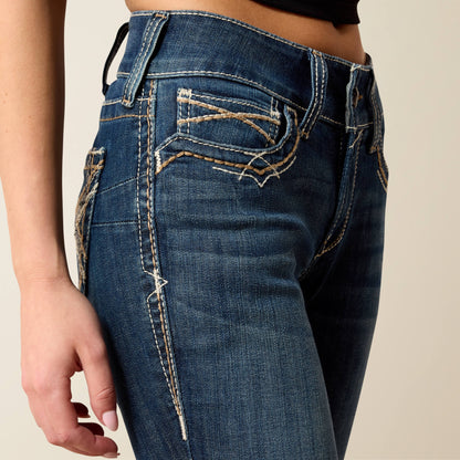 Ariat R.E.A.L. Mid Rise Stretch Entwined Festival Boot Cut Jean