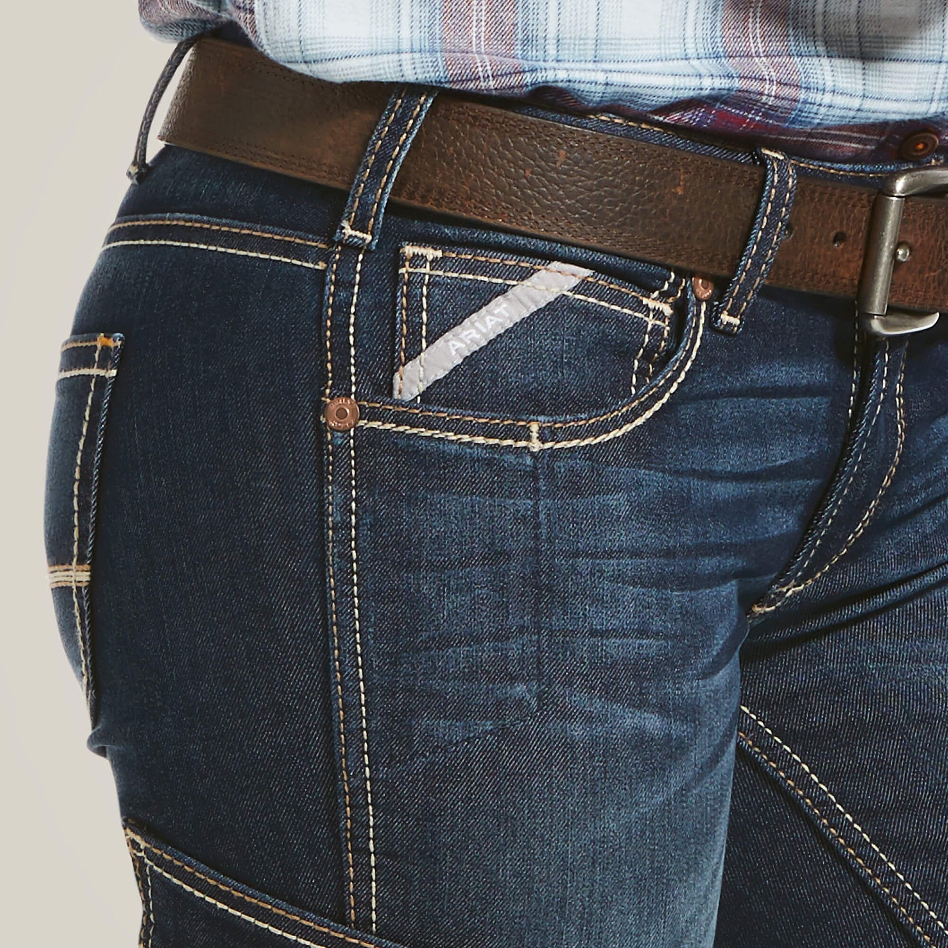 Ariat Rebar Mid Rise DuraStretch Riveter Boot Cut Jean