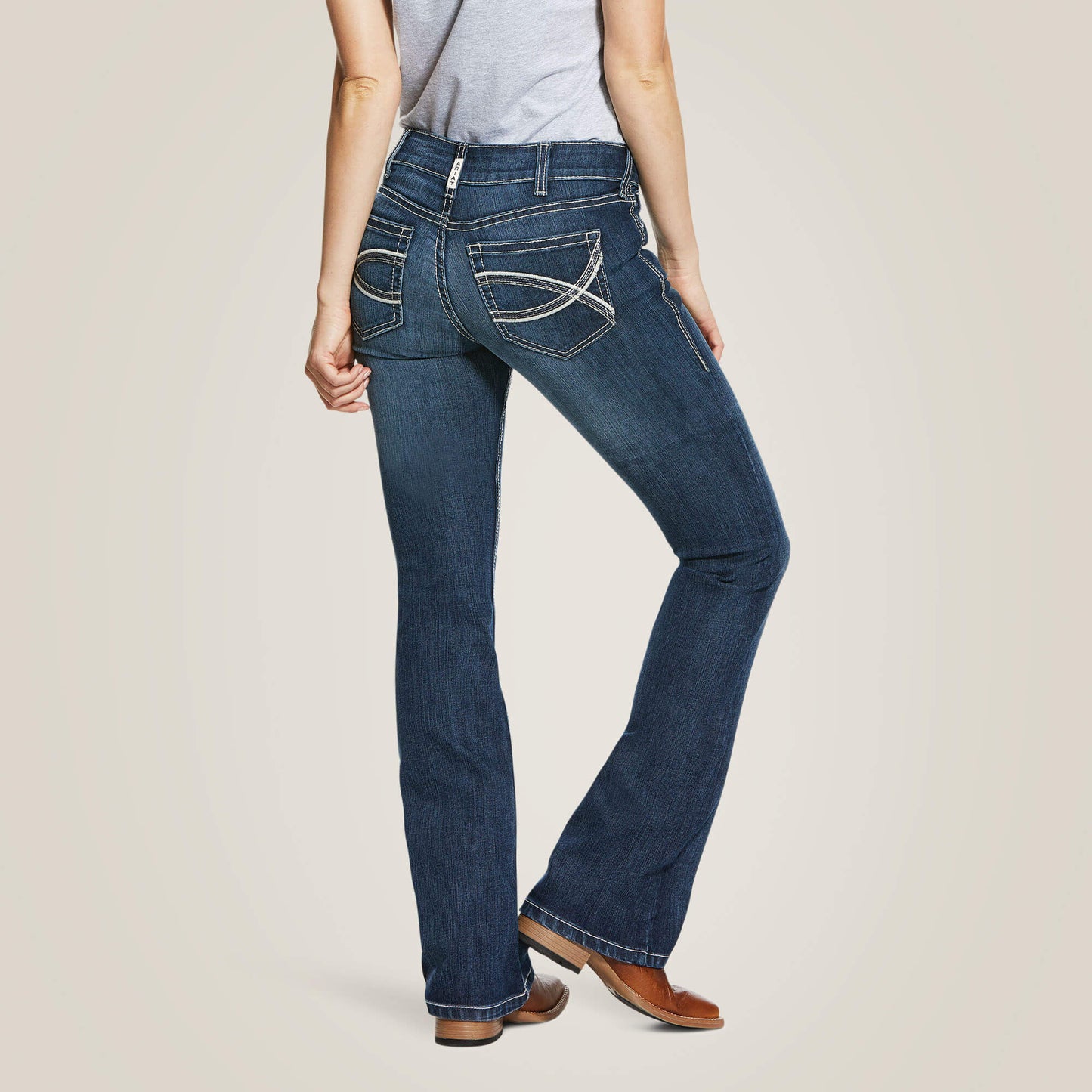 Ariat R.E.A.L. Mid Rise Arrow Fit Stretch Shayla Boot Cut Jean