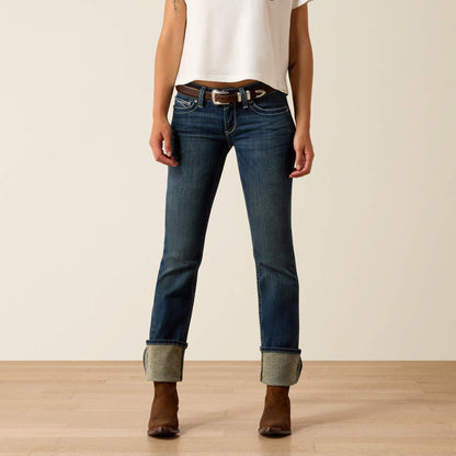 Ariat R.E.A.L. Mid Rise Stretch Icon Stackable Straight Leg Jean
