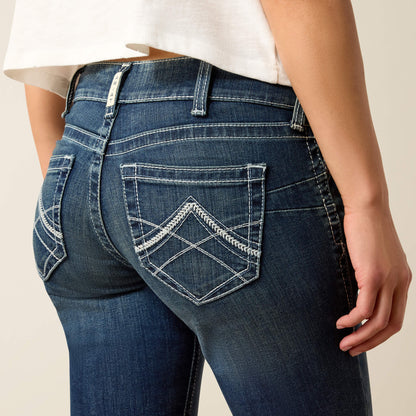Ariat R.E.A.L. Mid Rise Stretch Icon Stackable Straight Leg Jean