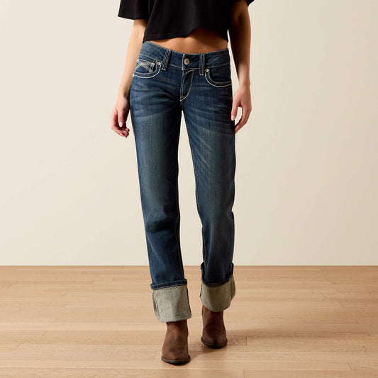 Ariat R.E.A.L. Mid Rise Stretch Ivy Stackable Straight Leg Jean