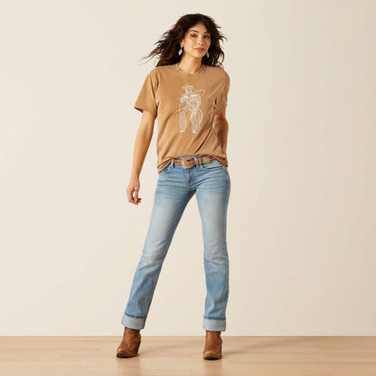 Ariat Mid Rise Alessia Straight Leg Jean